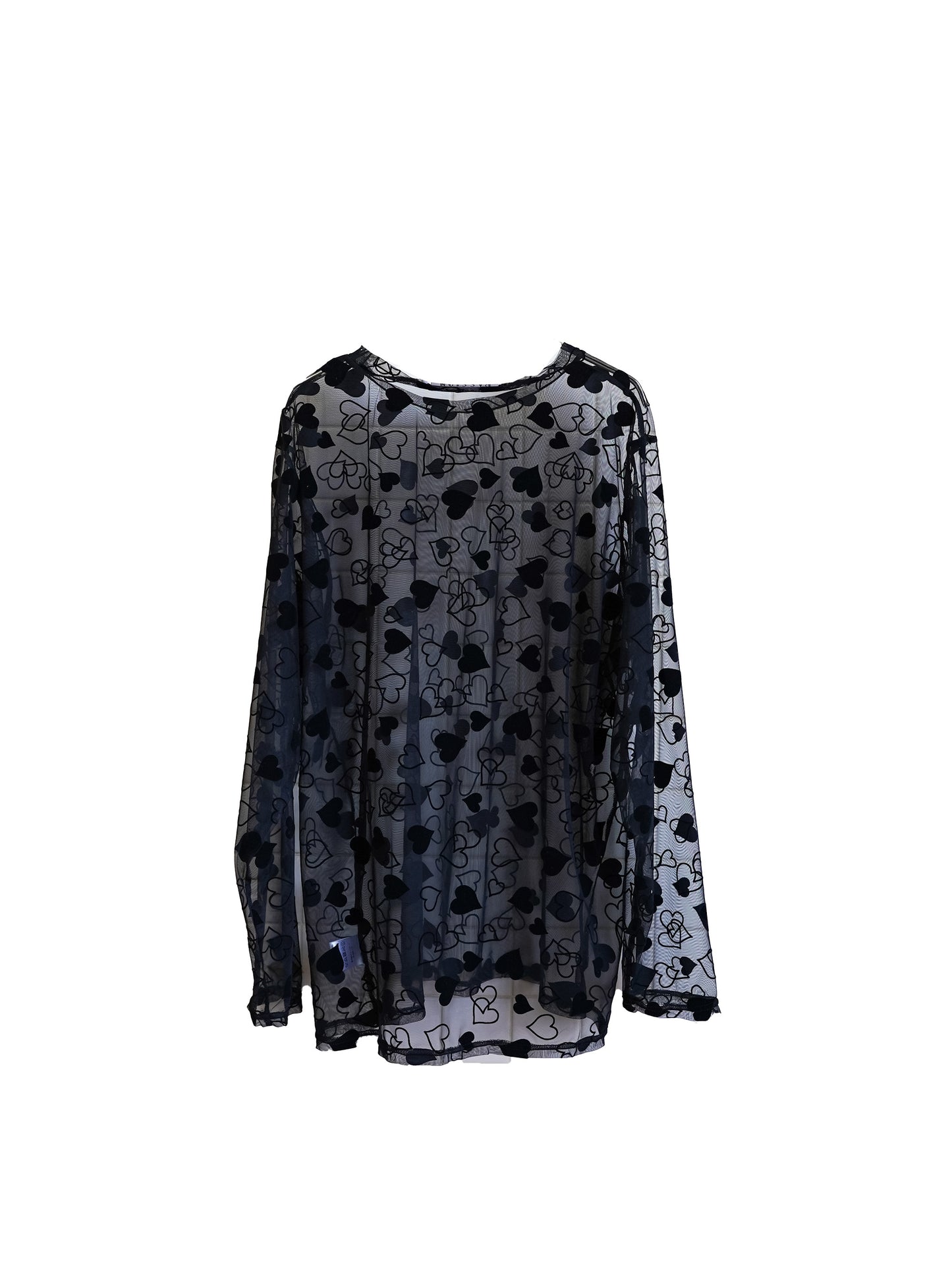 el conductorH SEETHROUGH LONGSLEEVE TOP "HEART"