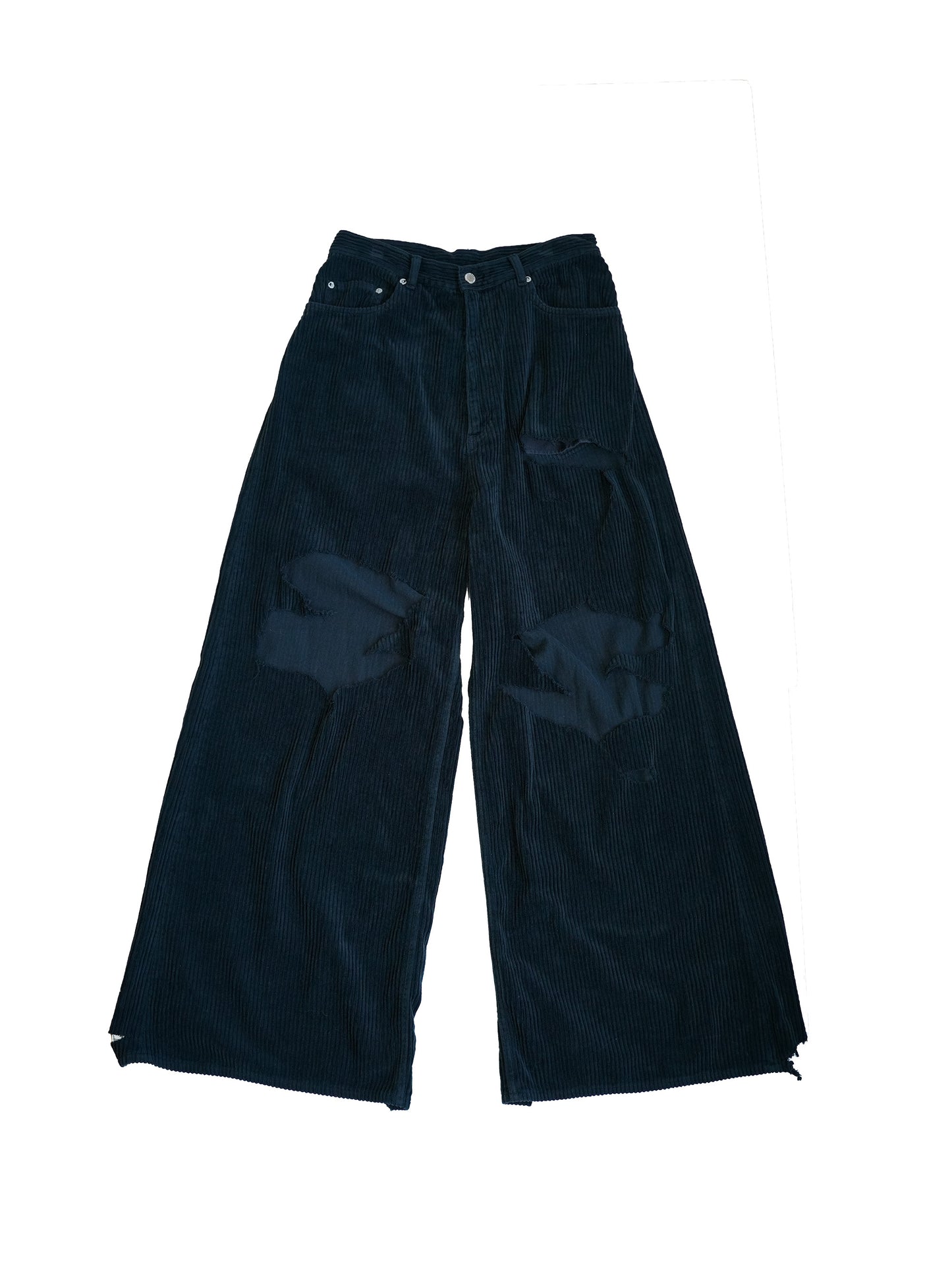 [残り1点] el conductorH DISTRESSED CORDUROY WIDE TROUSERS