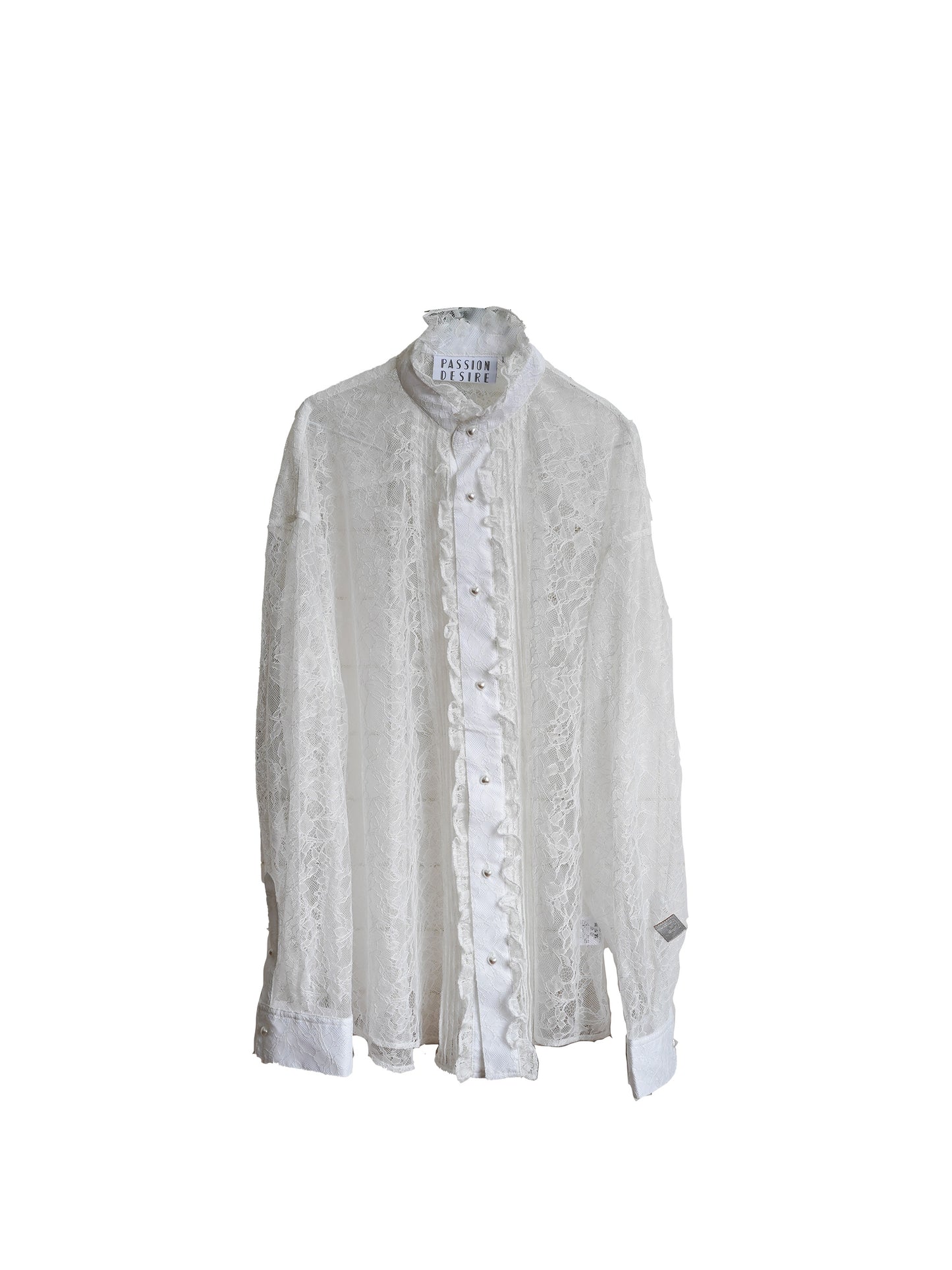 el conductorH FLOWER LACE FRILL SHIRT