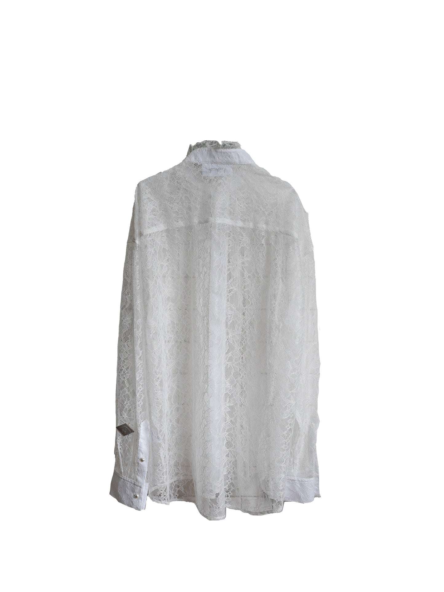 el conductorH FLOWER LACE FRILL SHIRT