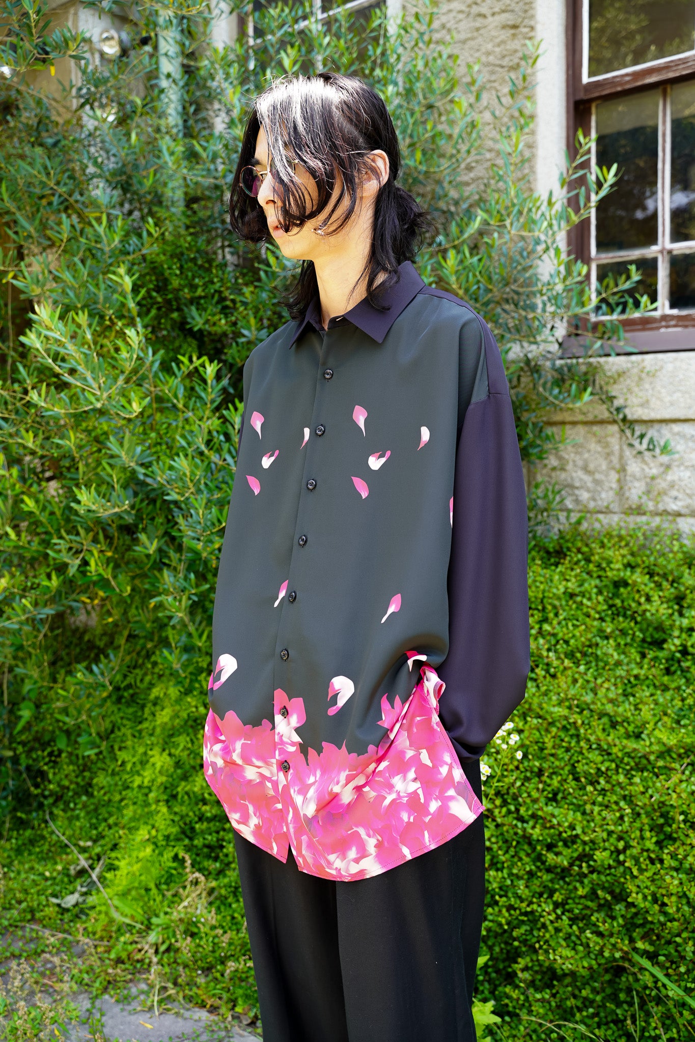 メアグラーティア meagratia Flower pattern shirt-