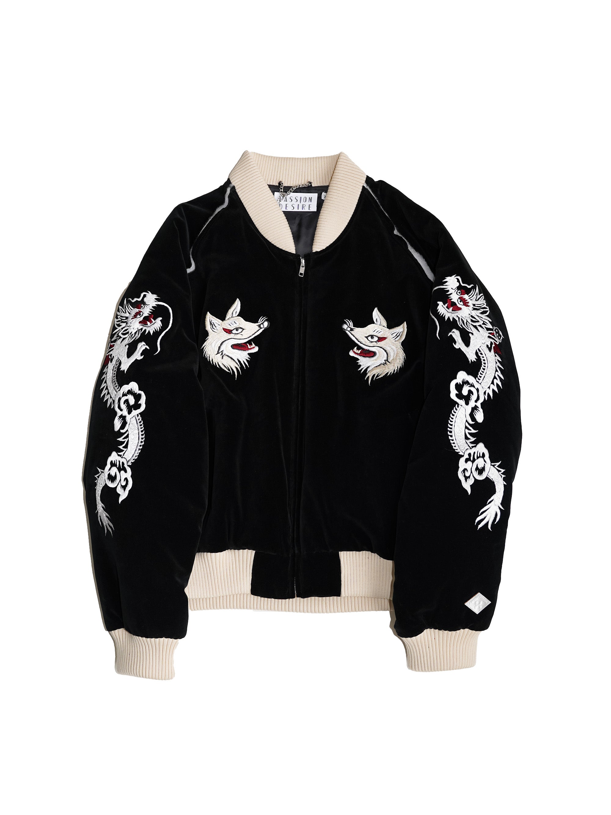 el conductorH VELVETEEN FOX EMBROIDERED SOURVENIR JKT 