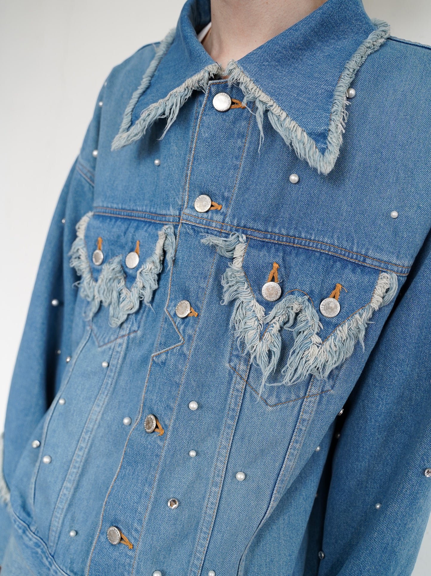 [残り1点] el conductorH BIJOU STUDDED JEAN JKT