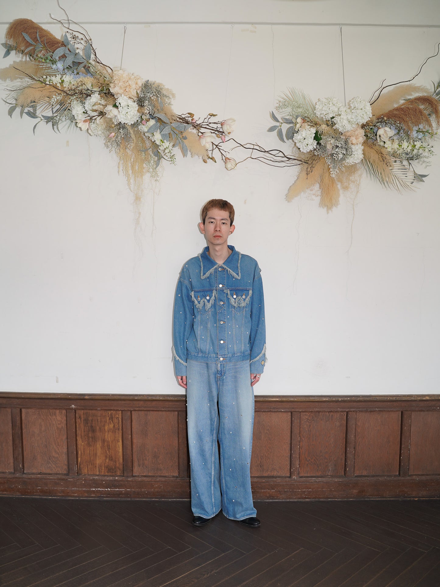 [残り1点] el conductorH BIJOU STUDDED JEAN JKT