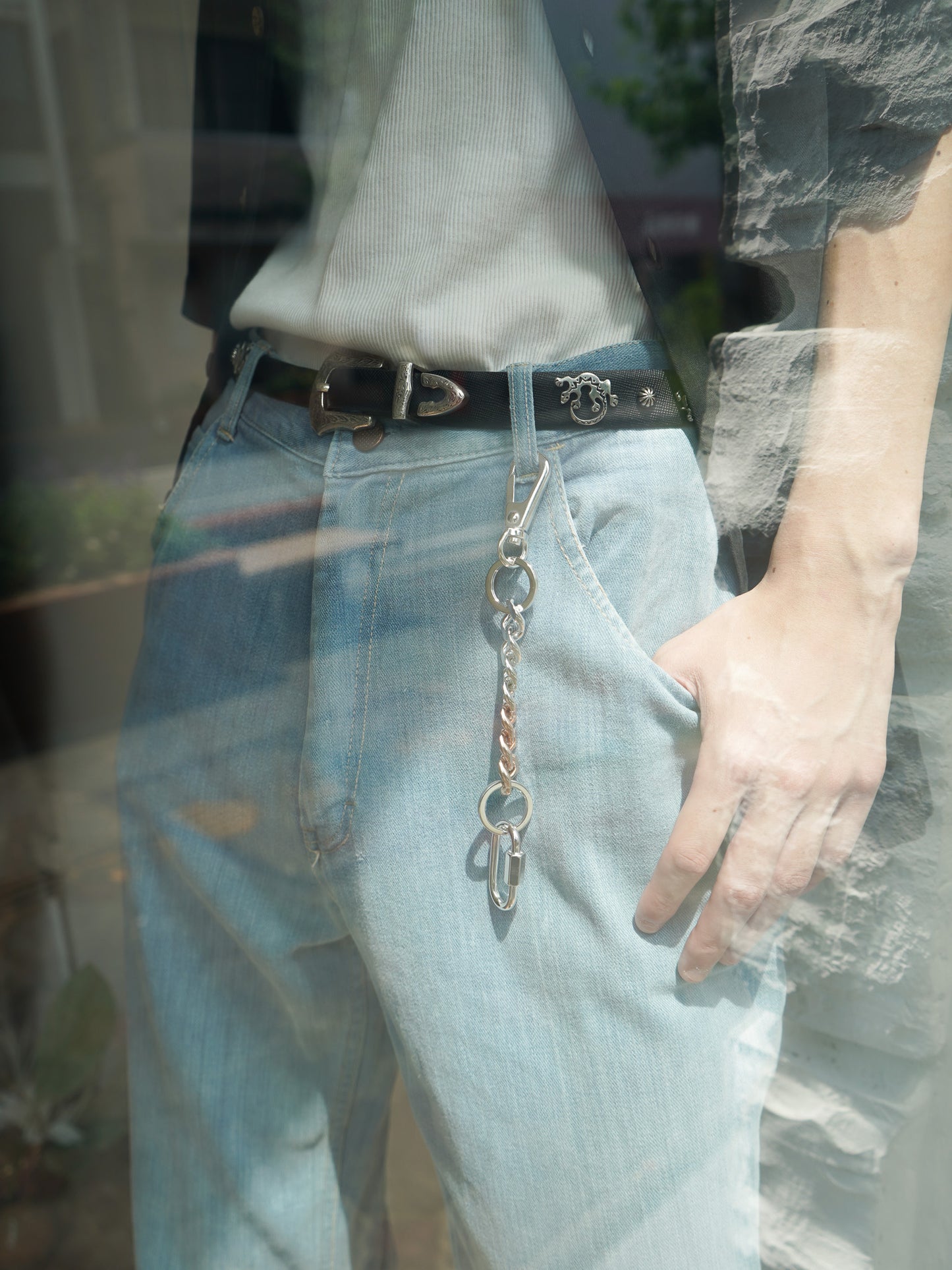 [残り1点] THE OBJECT Signature Double Karabina Bracelet(Pink Gold)
