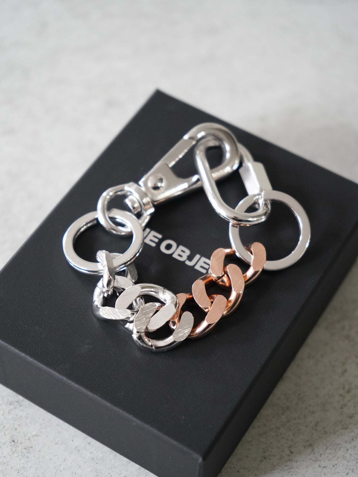 [残り1点] THE OBJECT Signature Double Karabina Bracelet(Pink Gold)