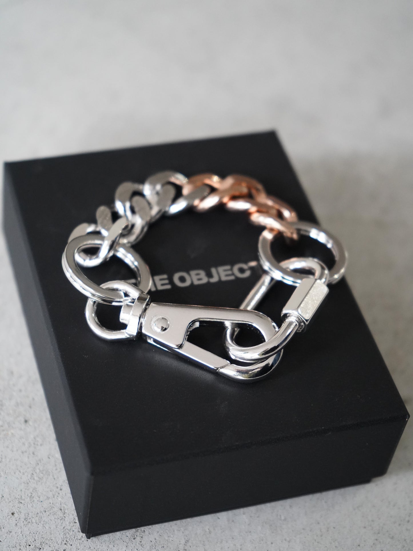 [残り1点] THE OBJECT Signature Double Karabina Bracelet(Pink Gold)