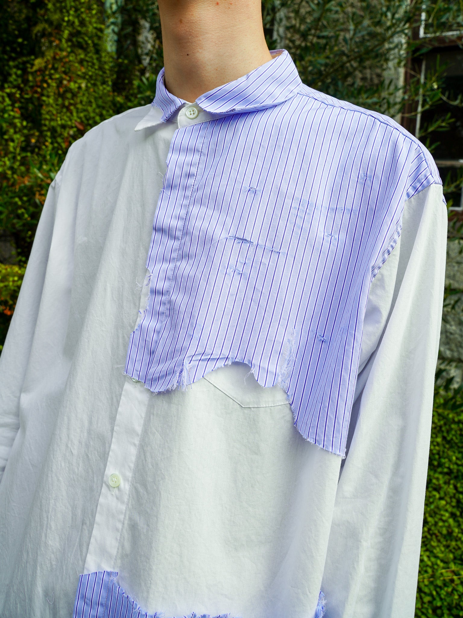 Striped frayed shirt meagratia(メアグラーティア)の通販/正規取扱店 