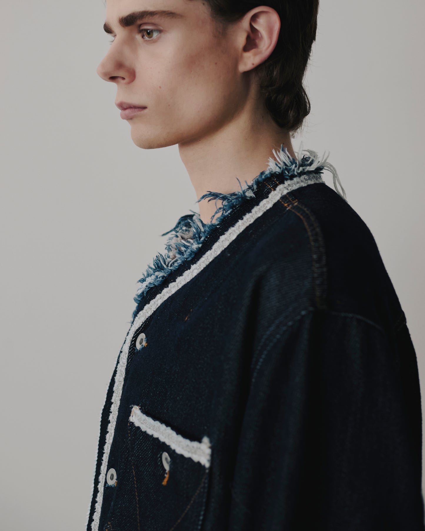 meagratia Lace tape denim BL