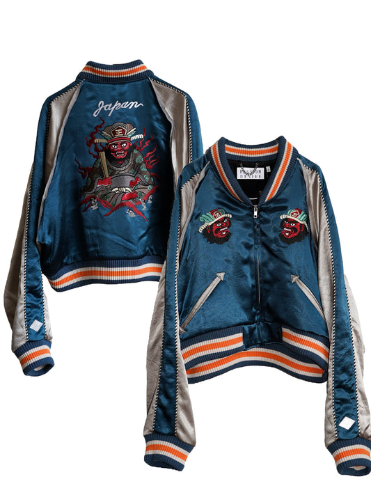 [残り1点] el conductorH CROPPED "YAMA KING" EMBROIDERED SOURVENIR JKT