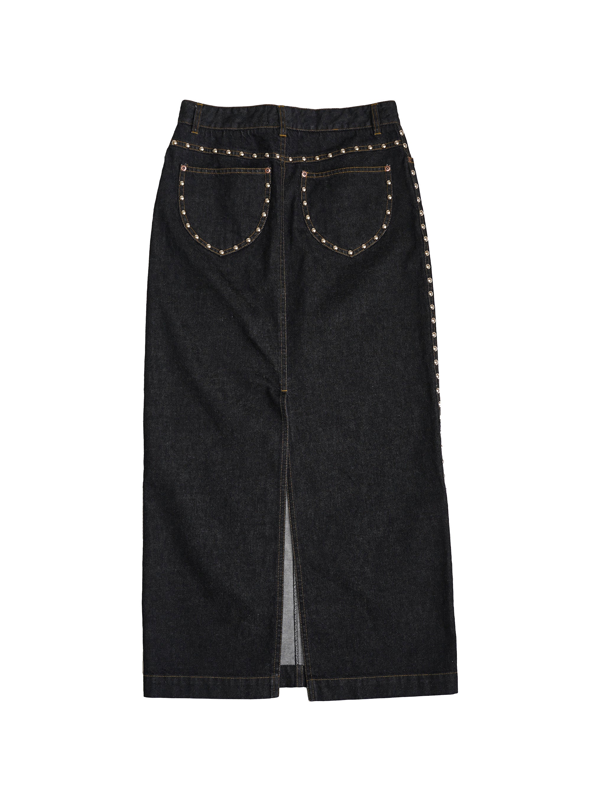 ORIMI STUDDED MAXI DENIM SKIRT ORIMI(オリミ)の通販 正規取扱