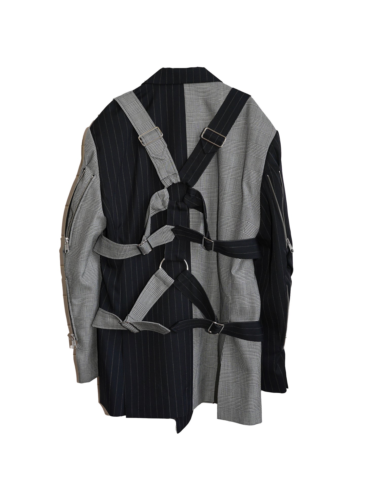 el conductorH CRAZY PATTERN DOUBLE BREASTED PARACHUTE JKT