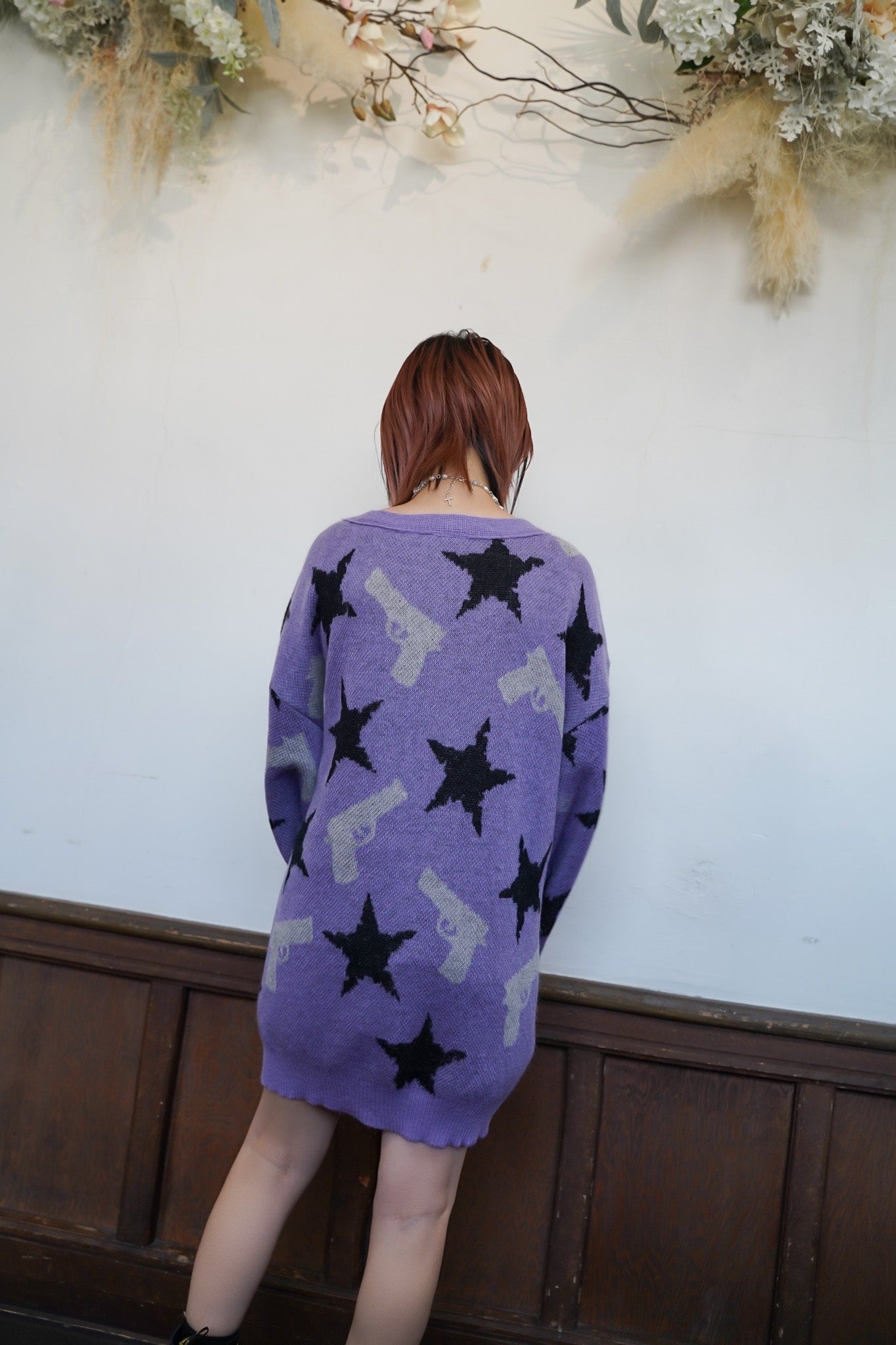 残り1点] el conductorH MOHAIR CARDIGAN 'STARS' – NORANEKO