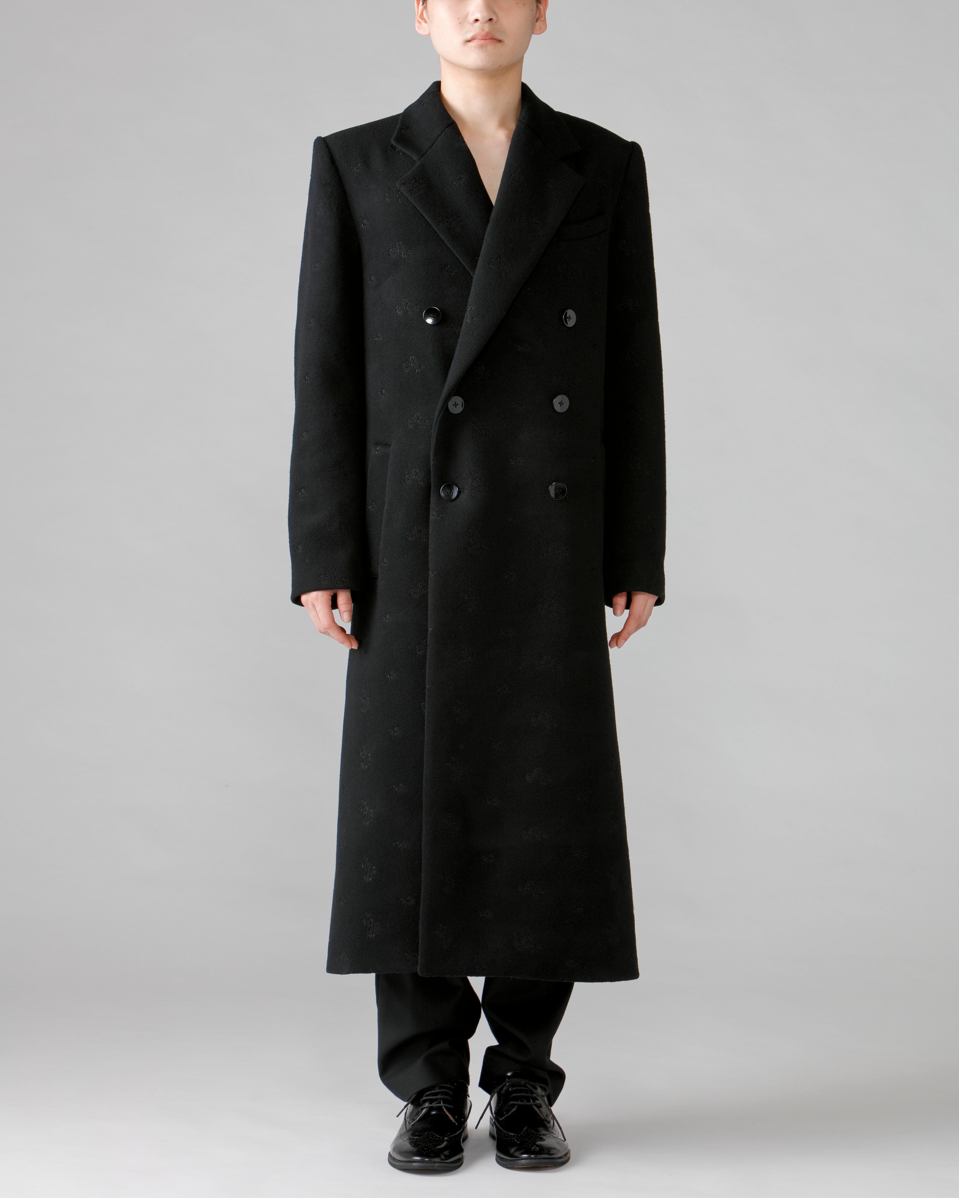 [残り1点] disemBySiiK Embroidered double-breasted chester coat